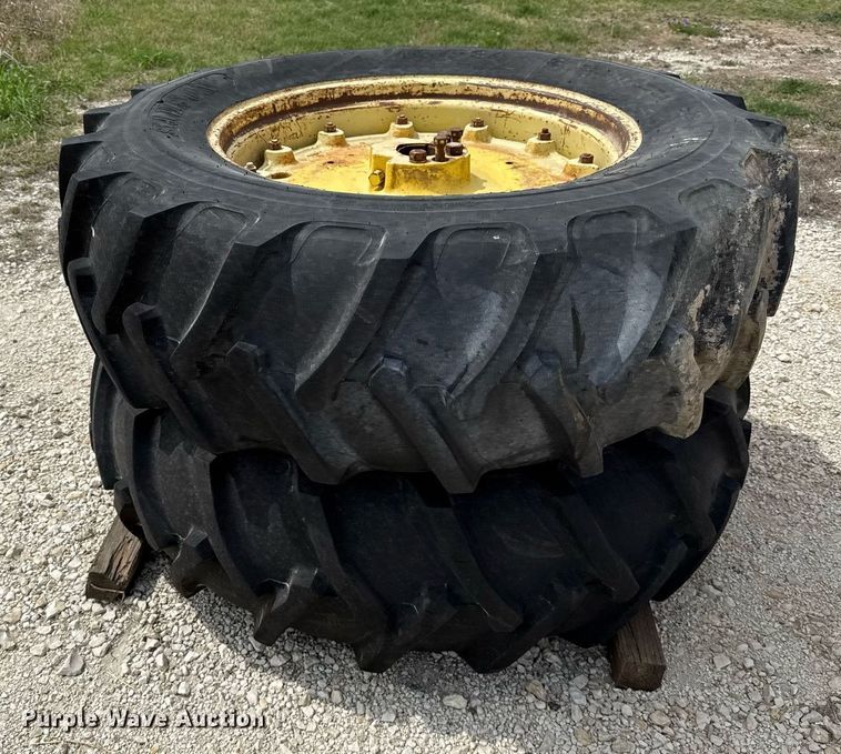 image for item EJ3585 (2) 18.4-34 Samson wheels and tires