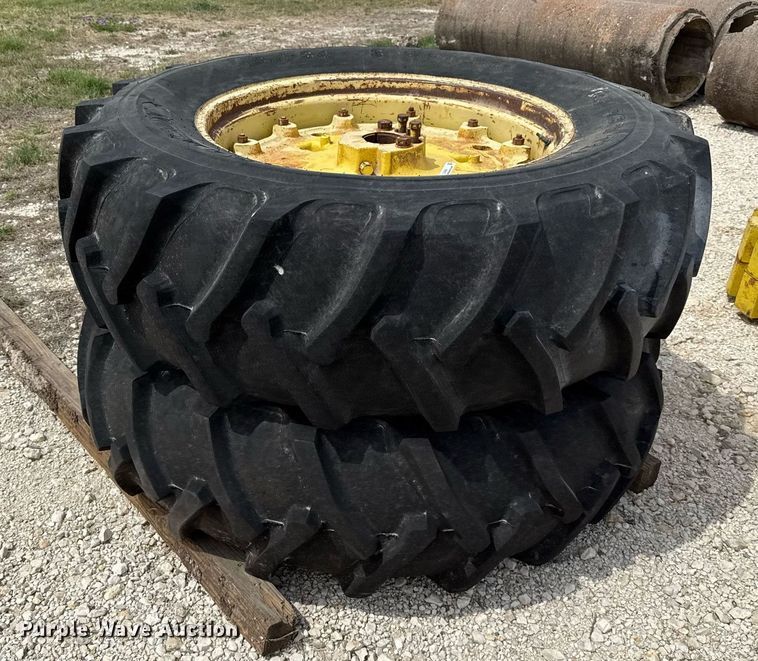 image for item EJ3585 (2) 18.4-34 Samson wheels and tires