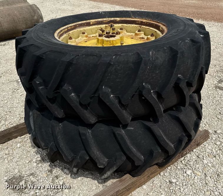 image for item EJ3585 (2) 18.4-34 Samson wheels and tires