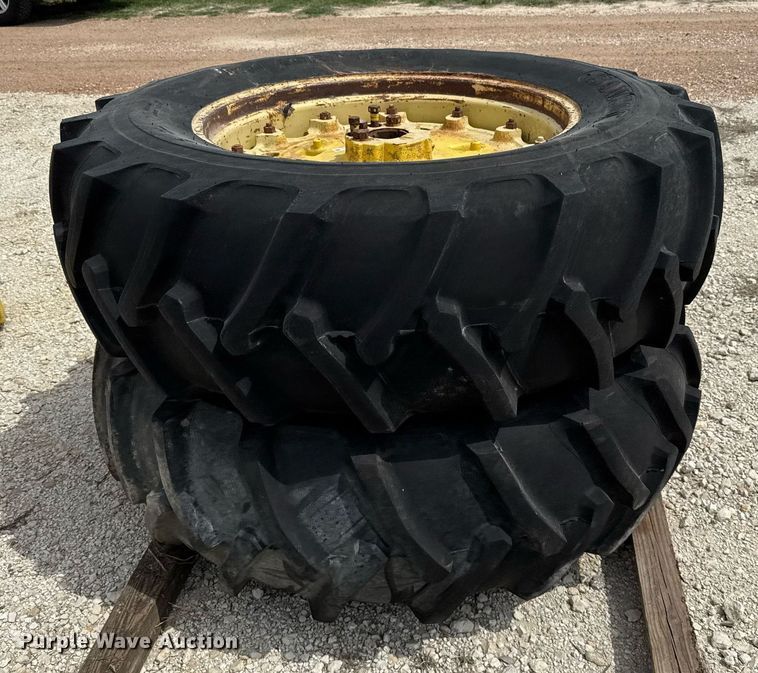 image for item EJ3585 (2) 18.4-34 Samson wheels and tires