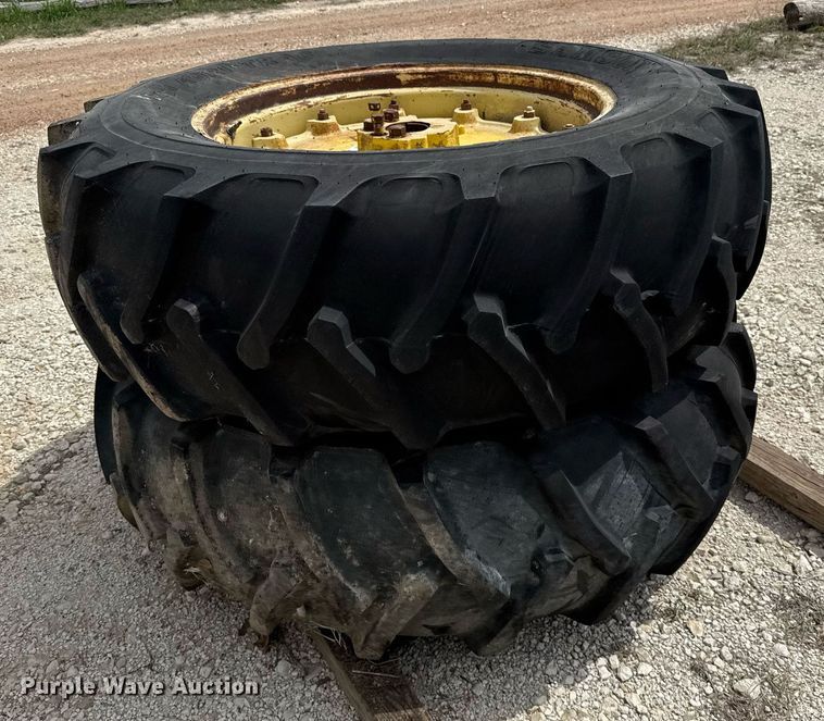 image for item EJ3585 (2) 18.4-34 Samson wheels and tires