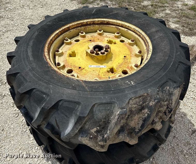 image for item EJ3585 (2) 18.4-34 Samson wheels and tires