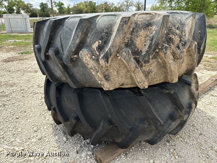 image for item EJ3585 (2) 18.4-34 Samson wheels and tires