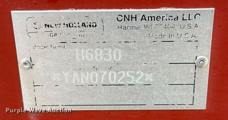 image for item EJ3586 2010 New Holland H6830 disc mower