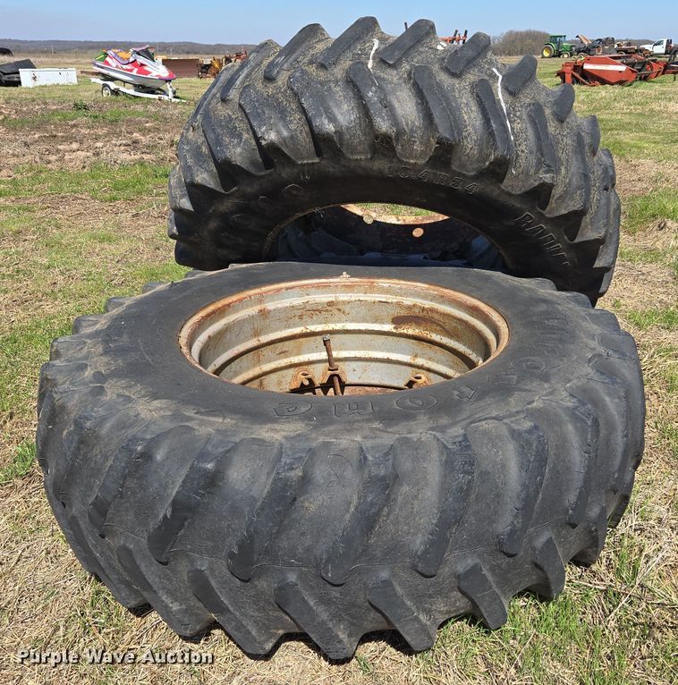 image for item EJ8346 (2) Firestone 18.4R34 tires