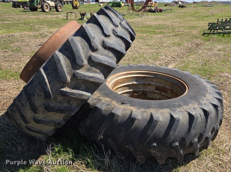 image for item EJ8346 (2) Firestone 18.4R34 tires