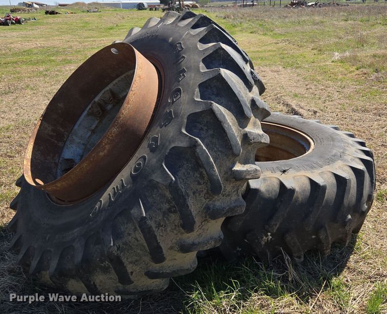 image for item EJ8346 (2) Firestone 18.4R34 tires