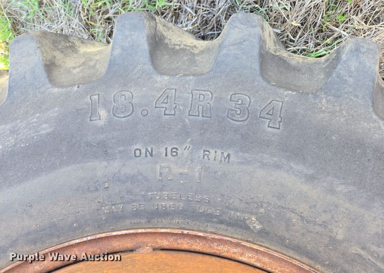 image for item EJ8346 (2) Firestone 18.4R34 tires