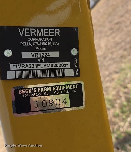 image for item EJ8416 2023 Vermeer VR1224 hay rake