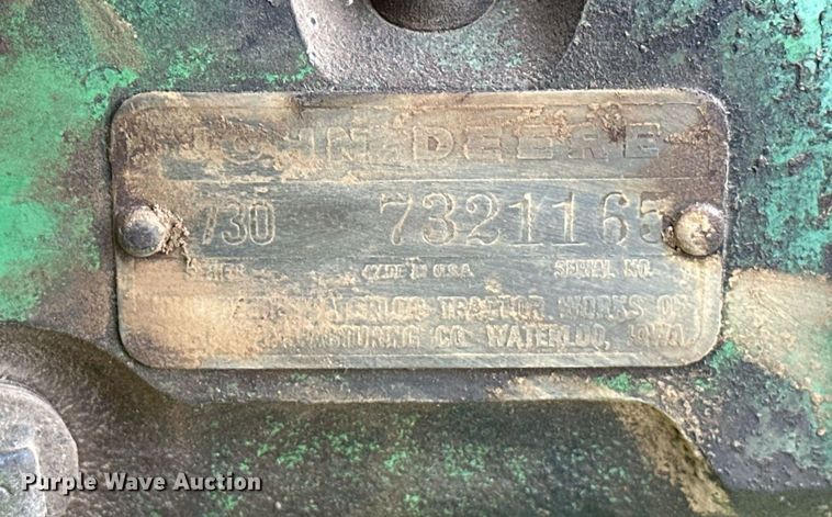 image for item EJ8417 1959 John Deere 730 tractor