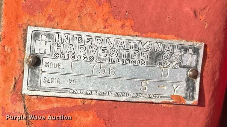 image for item EJ8425 International Farmall 756 tractor