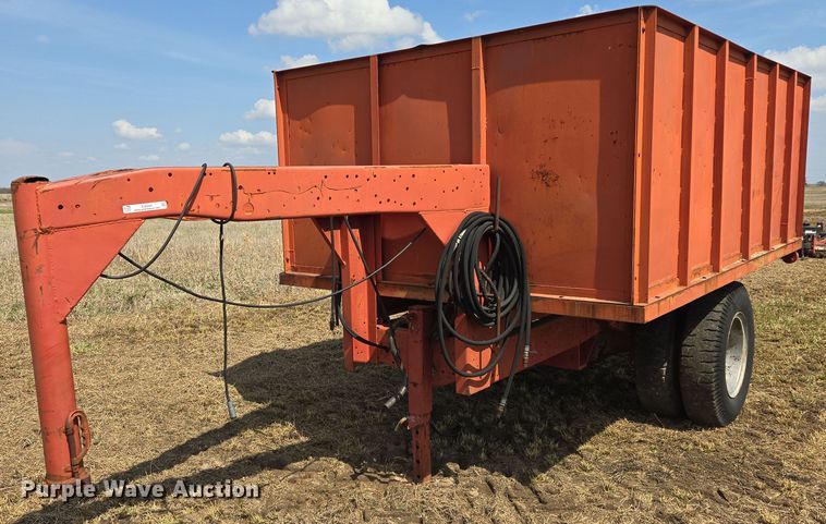 image for item EJ8439 Shop built dump trailer