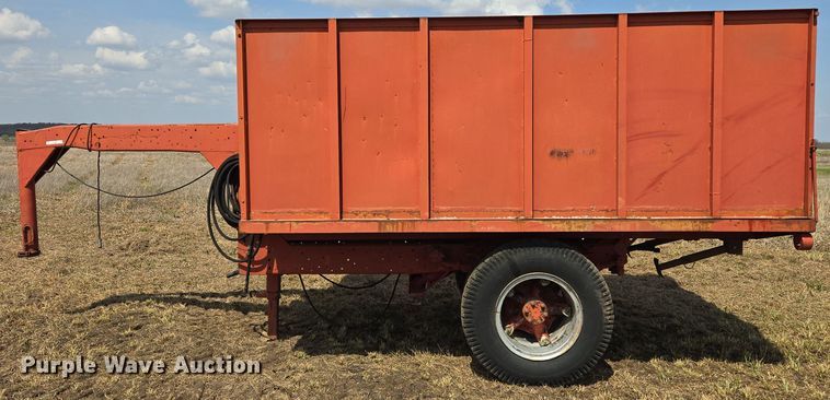 image for item EJ8439 Shop built dump trailer