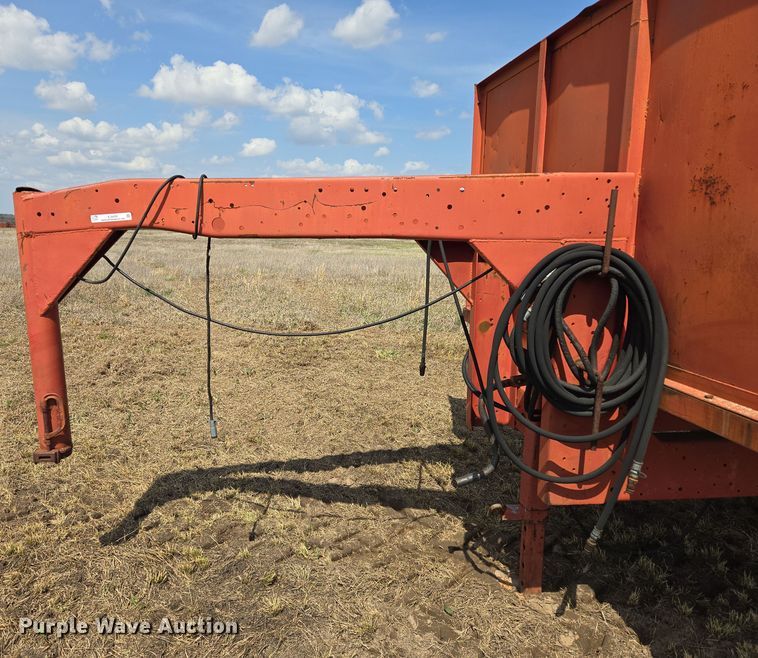 image for item EJ8439 Shop built dump trailer