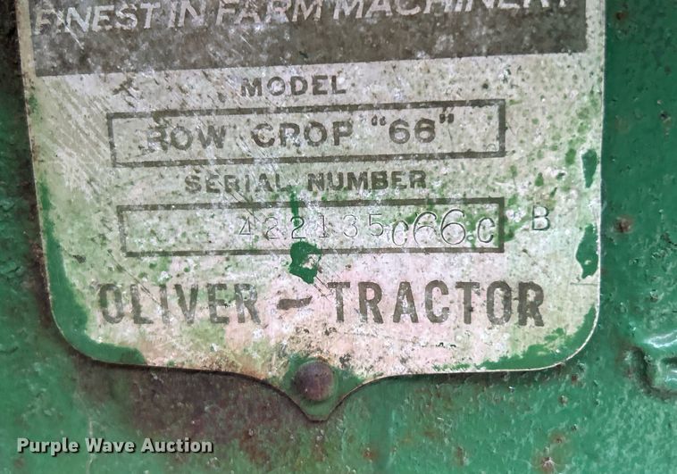 image for item EK2807 Oliver Row Crop 66 tractor