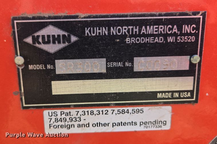 image for item EL5542 Kuhn SR300 hay rake