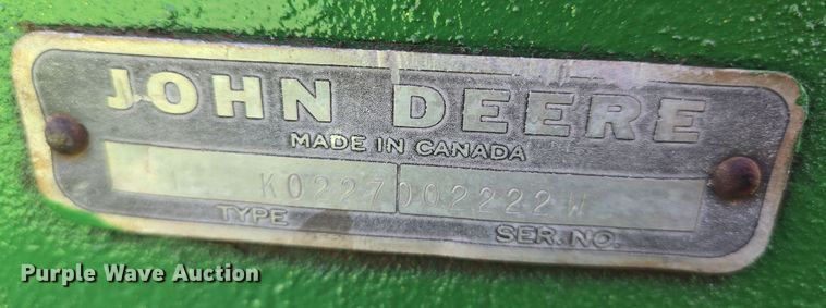 image for item EN8837 John Deere K0227 rotary mower