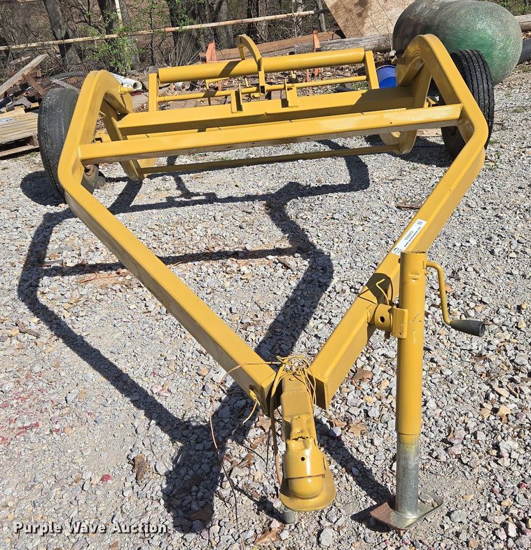 image for item EN8843 Shop built hay bale trailer