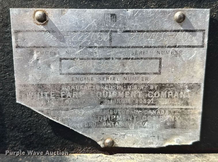 image for item EQ1258 1976 White 2-85 tractor