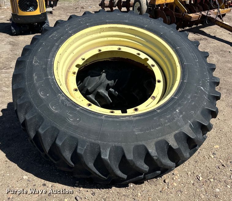 image for item EQ4560 (2) 520/85R42 tires and wheels