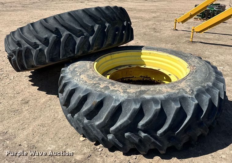 image for item EQ4560 (2) 520/85R42 tires and wheels