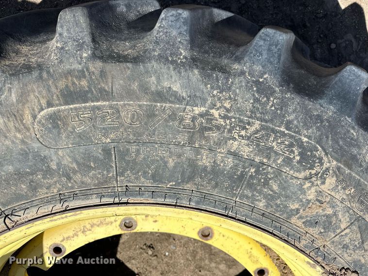 image for item EQ4560 (2) 520/85R42 tires and wheels