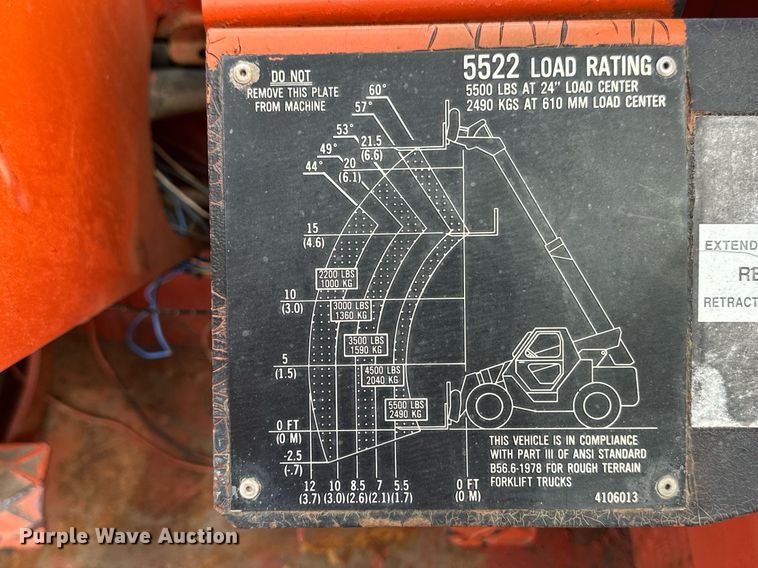 image for item EQ4621 Koehring 5522 telehandler