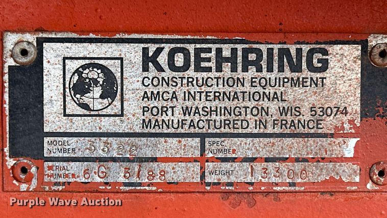 image for item EQ4621 Koehring 5522 telehandler