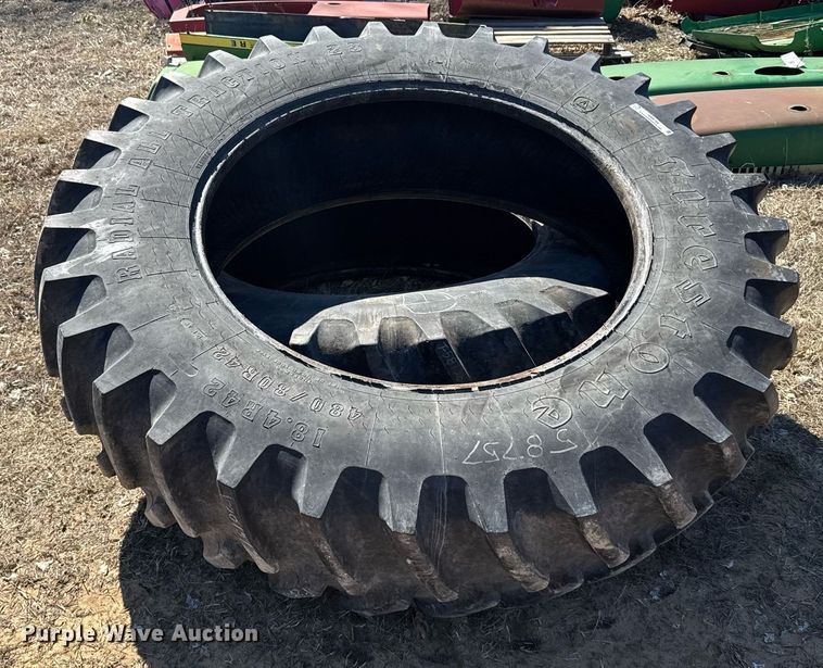 image for item NN9754 (2) Firestone 480/80R42 tires