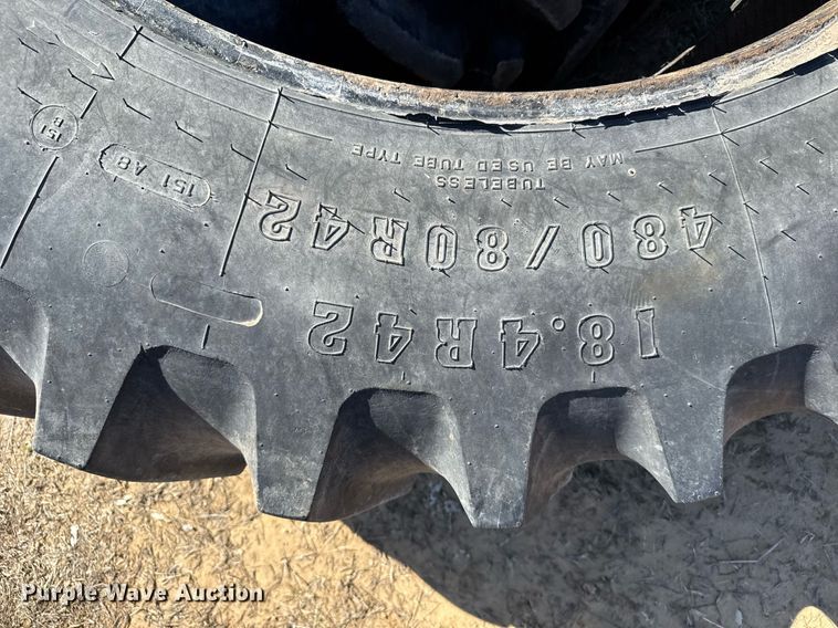 image for item NN9754 (2) Firestone 480/80R42 tires