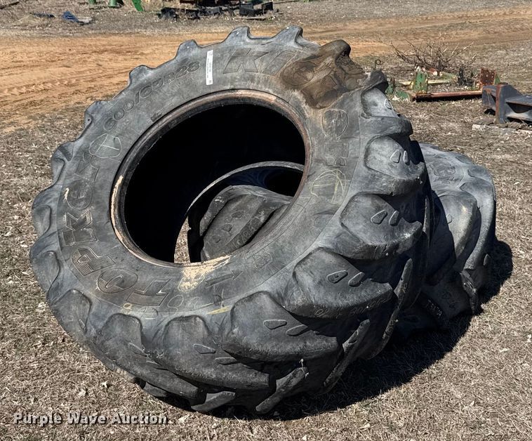 image for item NN9756 (2) 600/65R28 Topper Kleber tires