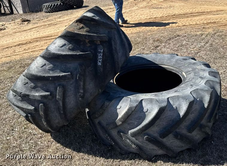 image for item NN9756 (2) 600/65R28 Topper Kleber tires