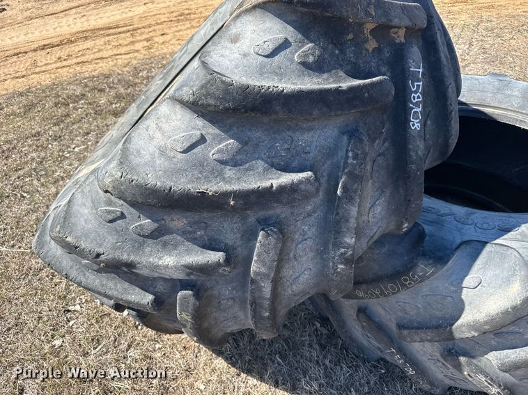 image for item NN9756 (2) 600/65R28 Topper Kleber tires