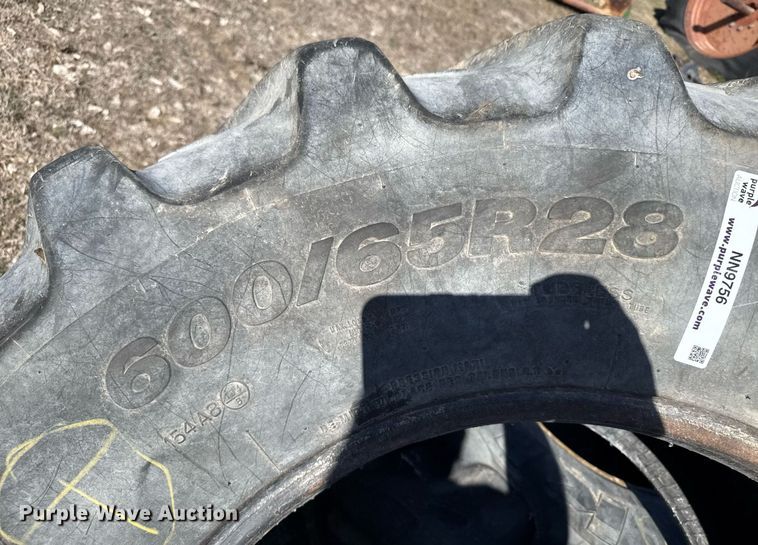 image for item NN9756 (2) 600/65R28 Topper Kleber tires