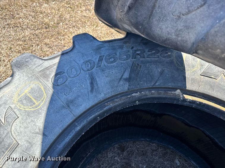 image for item NN9756 (2) 600/65R28 Topper Kleber tires