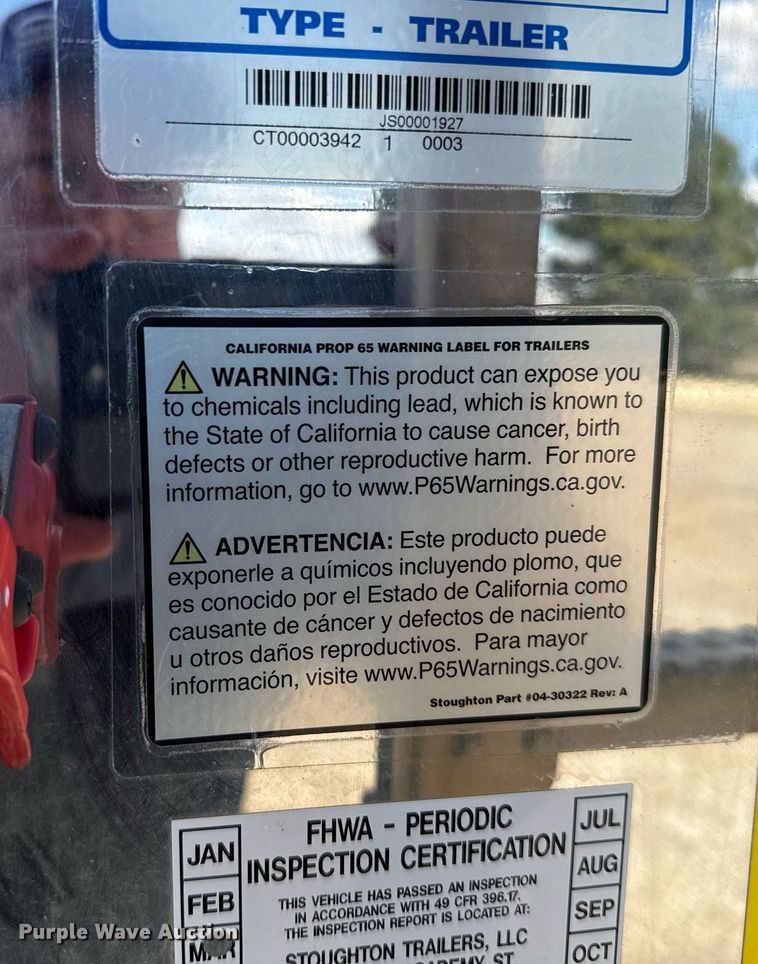 image for item NN9759 2025 Stoughton AHV-401T-AR-S grain trailer