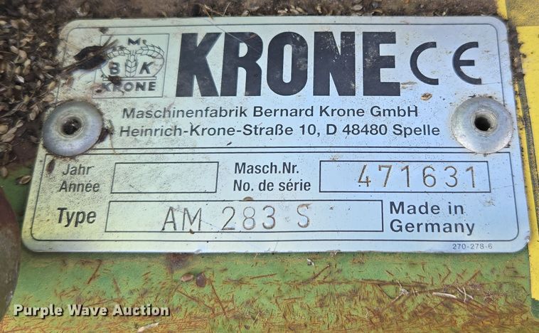 image for item OG9026 Krone AM 283 S disc mower
