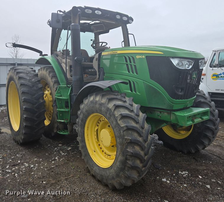 image for item YA0459 2012 John Deere 6190R MFWD tractor