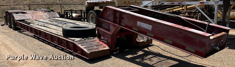 image for item DK6734 1996 Witzco Challenger RG-35 lowboy equipment trailer
