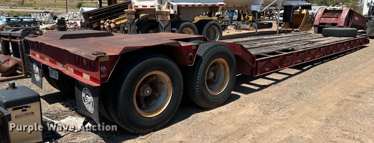 image for item DK6734 1996 Witzco Challenger RG-35 lowboy equipment trailer