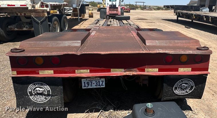 image for item DK6734 1996 Witzco Challenger RG-35 lowboy equipment trailer