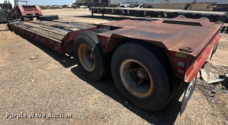 image for item DK6734 1996 Witzco Challenger RG-35 lowboy equipment trailer