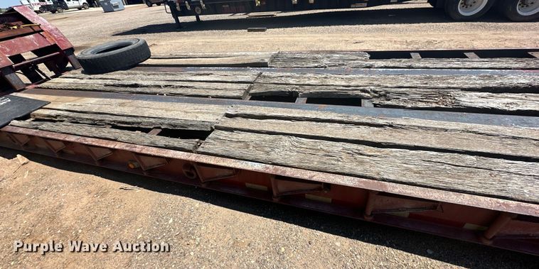 image for item DK6734 1996 Witzco Challenger RG-35 lowboy equipment trailer