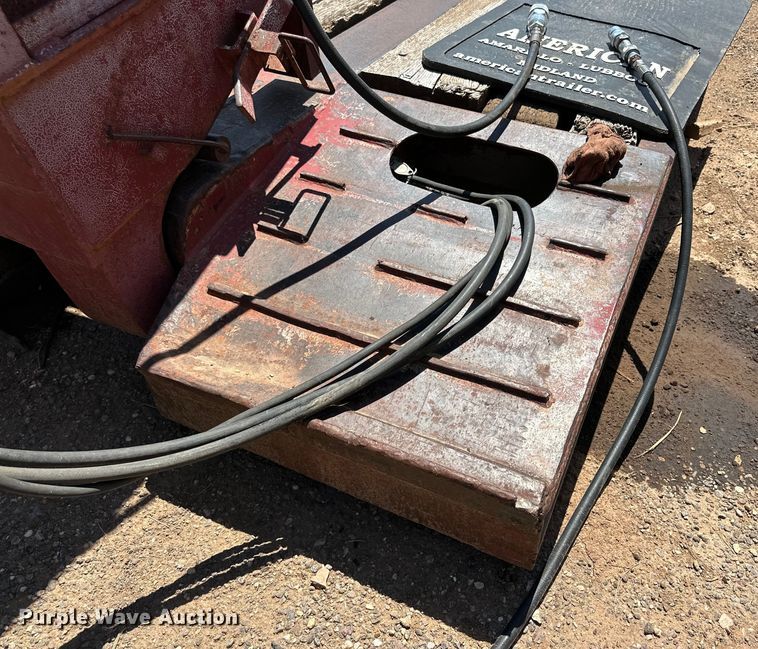 image for item DK6734 1996 Witzco Challenger RG-35 lowboy equipment trailer