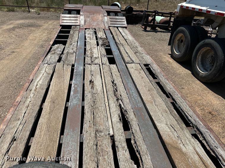 image for item DK6734 1996 Witzco Challenger RG-35 lowboy equipment trailer