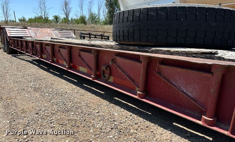 image for item DK6734 1996 Witzco Challenger RG-35 lowboy equipment trailer