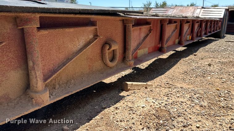 image for item DK6734 1996 Witzco Challenger RG-35 lowboy equipment trailer