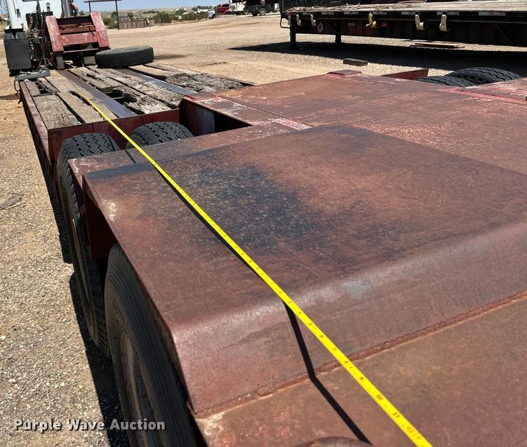 image for item DK6734 1996 Witzco Challenger RG-35 lowboy equipment trailer