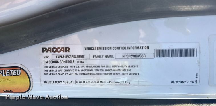 image for item DS3628 2023 Peterbilt 567 semi truck