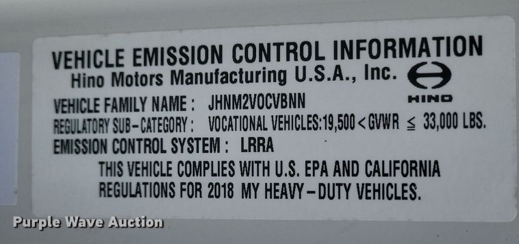 image for item DS5338 2018 Hino 268 utility / service truck